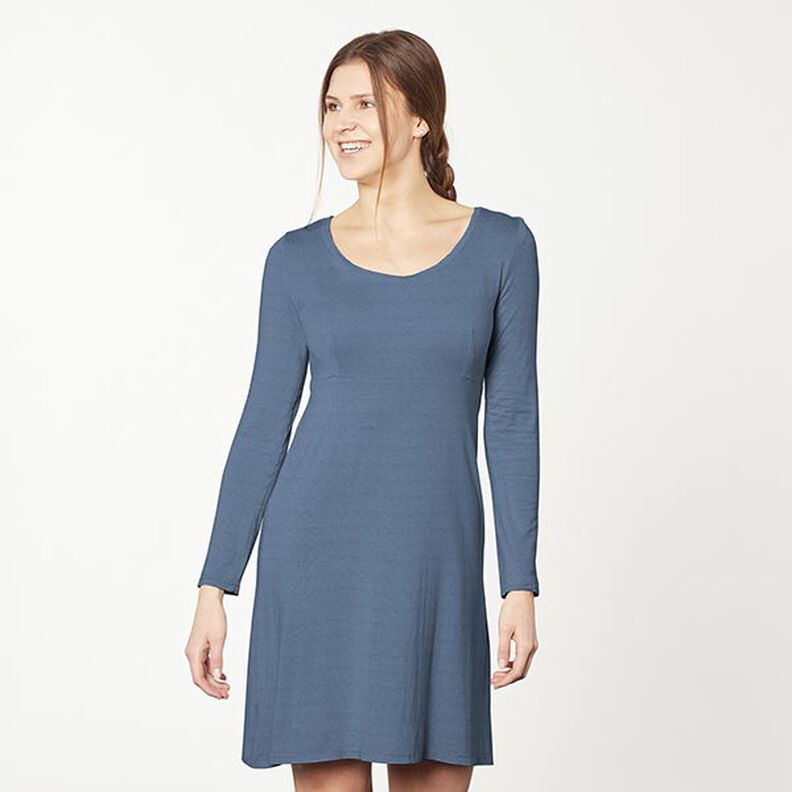 Medium Cotton Jersey Plain – denim blue,  image number 7