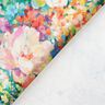 Decor Fabric Canvas Painted Flowers – green/pink,  thumbnail number 4