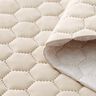Upholstery Fabric Velvet Honeycomb Quilt – sand,  thumbnail number 3