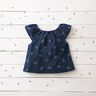 Baby Cord glittery butterflies – navy blue,  thumbnail number 5