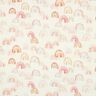 Double Gauze/Muslin colourful rainbows Digital Print | Poppy Fabrics – ivory/salmon,  thumbnail number 1