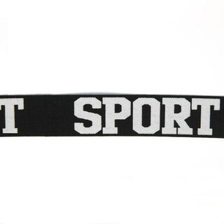 Sport Elastic – black/white, 