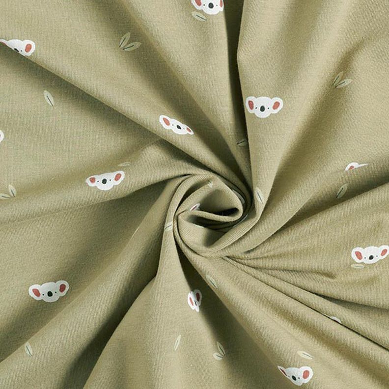 Cotton Jersey Koala Heads – pistachio,  image number 3
