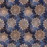 French Terry Mandala | Glitzerpüppi – navy blue/apricot,  thumbnail number 1