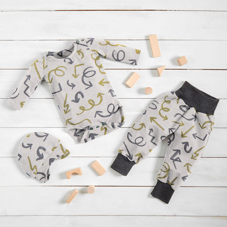 Cotton Jersey Wild arrows | by Poppy natural, image number 5