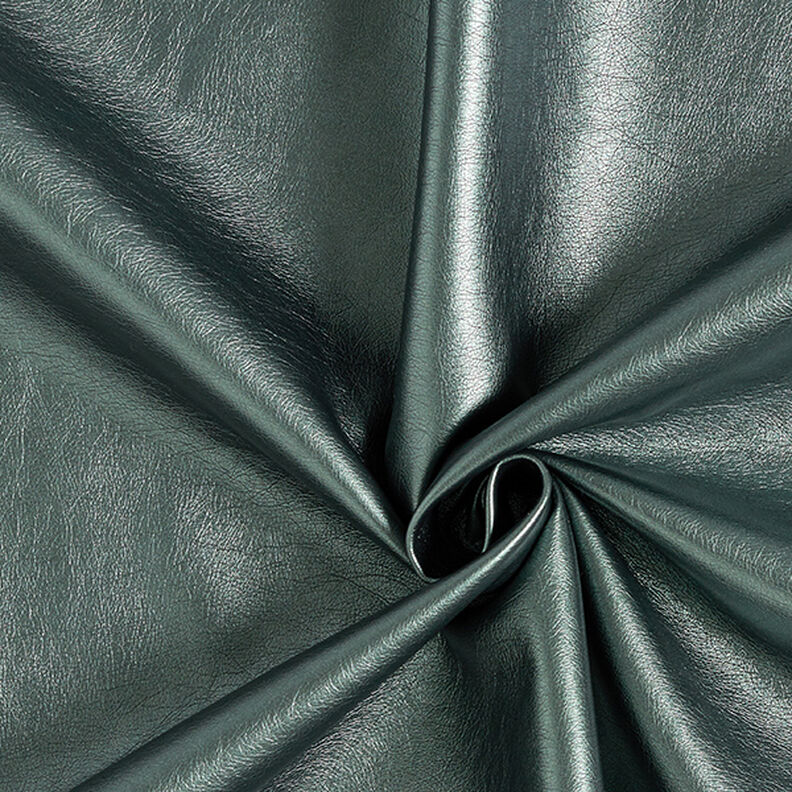 Imitation Leather Metallic Shine – dark green,  image number 1