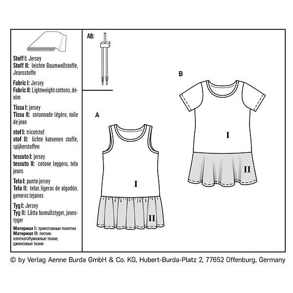Girls’ dresses, Burda 9341 | 92 - 122,  image number 9