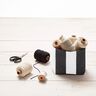 Decor Fabric Canvas Stripes – black/white,  thumbnail number 9