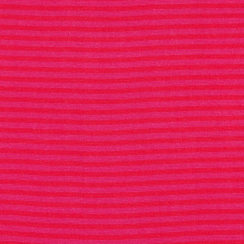 Ribbing Striped tubular fabric – fire red/intense pink,  image number 1
