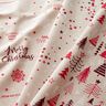 Decor Fabric Half Panama Festive Stars – beige/dark red,  thumbnail number 5