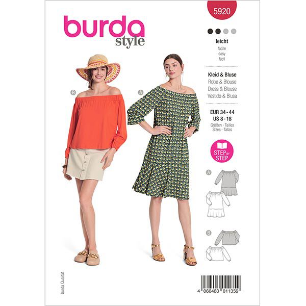 Dress / blouse  | Burda 5920 | 34-44,  image number 1