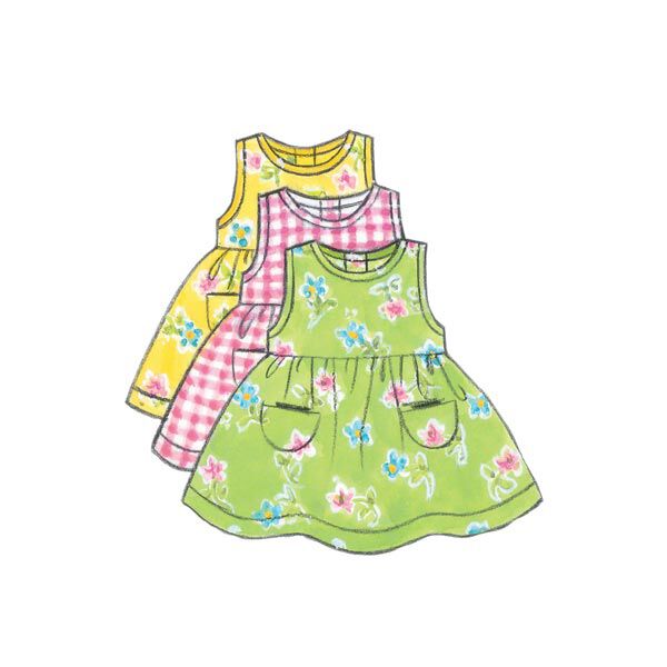 Infants' Dress / Jumper, Butterick 5624 | NB - M,  image number 4