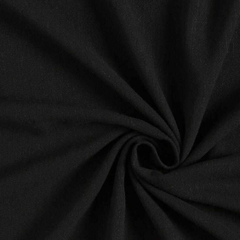 Soft viscose linen – black,  image number 1