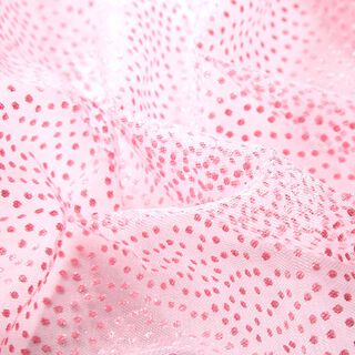 Glitzertüll Minipunkte – pink, 