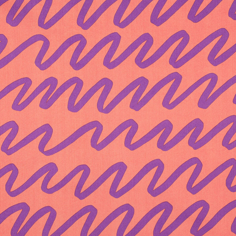 Cotton Poplin Making Waves | Nerida Hansen – coral,  image number 1