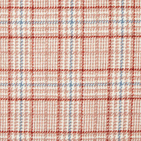 Checks & Houndstooth Coating Fabric – white/dusky pink, 