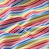 Cotton Jersey Rainbow Stripes – white/colour mix,  thumbnail number 2