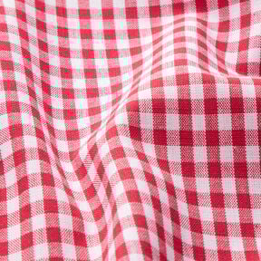Cotton Vichy check 0,5 cm – red/white, 