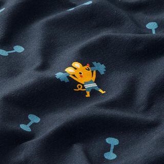Cotton Jersey strong mouse | PETIT CITRON – midnight blue, 