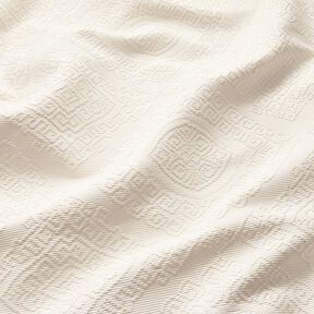 Decor Fabric Jacquard decorative diamonds 275 cm – offwhite, 
