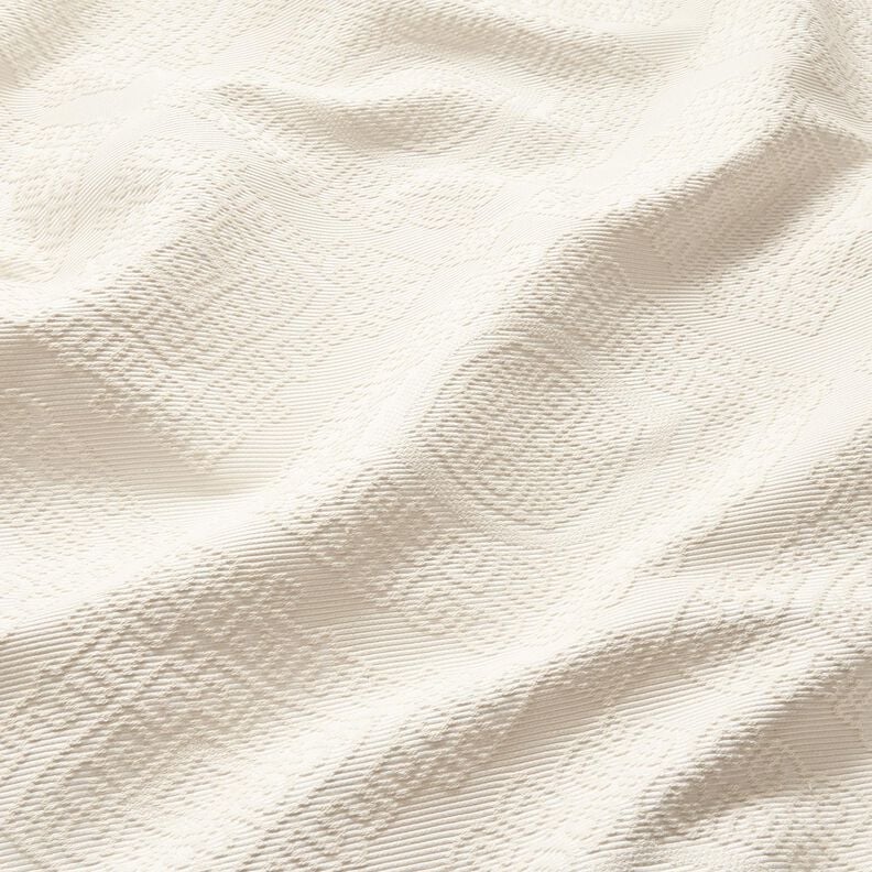 Decor Fabric Jacquard decorative diamonds 275 cm – offwhite,  image number 2