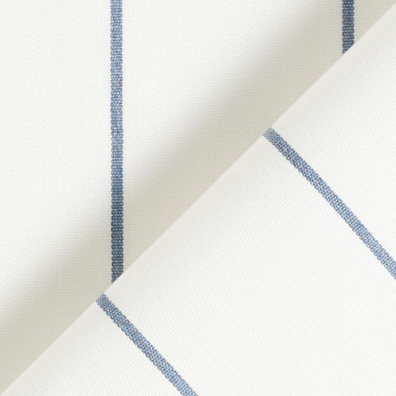 Outdoor Fabric Canvas Mixed stripes – white/blue grey,  image number 4