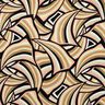 viscose fabric abstract lines – black/rose gold,  thumbnail number 1