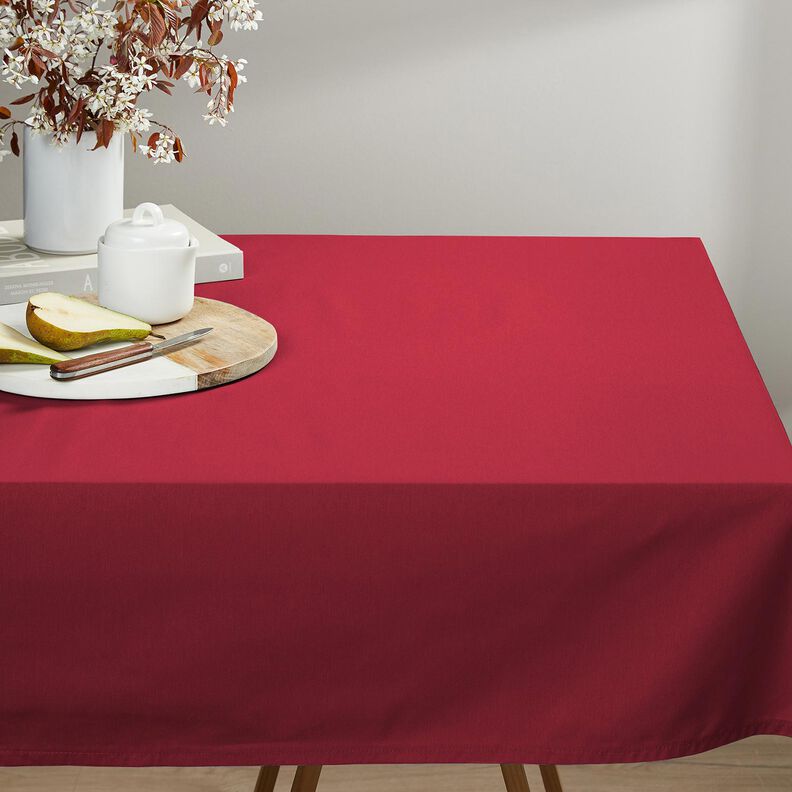pure heavy linen Plain – dark red,  image number 7
