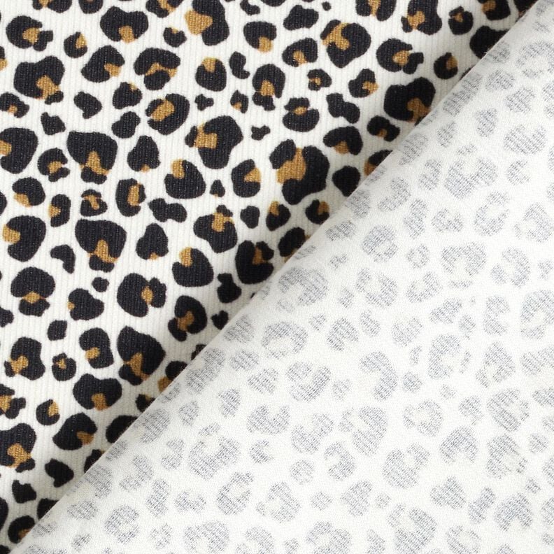 Baby Cord small leopard print pattern – offwhite,  image number 4