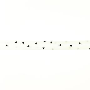 Bias binding Triangles [20 mm] – white/black, 