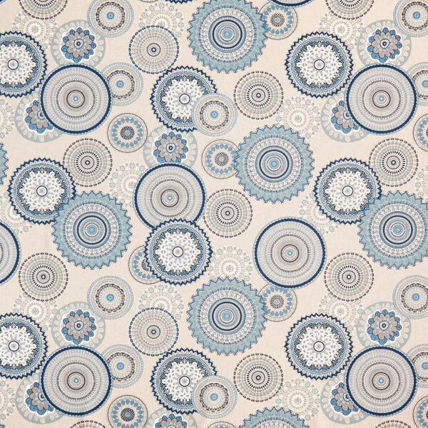 Half Panama Decor Fabric Mandala – blue,  image number 1
