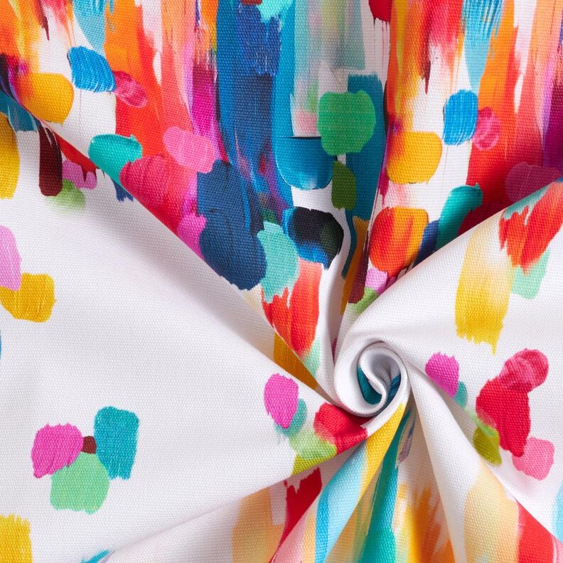 Bags Panel Canvas colourful brush dots – white, image number 4
