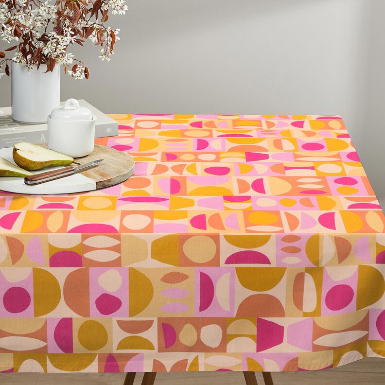 Decor Fabric Half Panama colorful variations – light yellow/pastel violet, image number 9