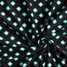 Swimsuit fabric retro diamonds – black/peppermint,  thumbnail number 3