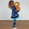Cotton Jersey Dragonflies | Glitzerpüppi – midnight blue/light turquoise,  thumbnail number 6