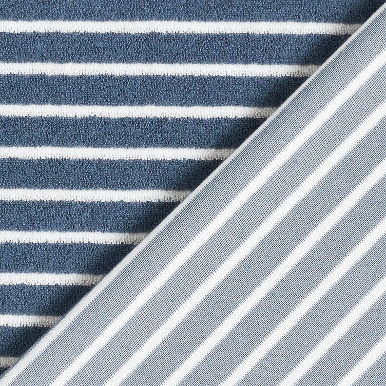 terry cloth jersey stripes | by Poppy – denim blue,  image number 4
