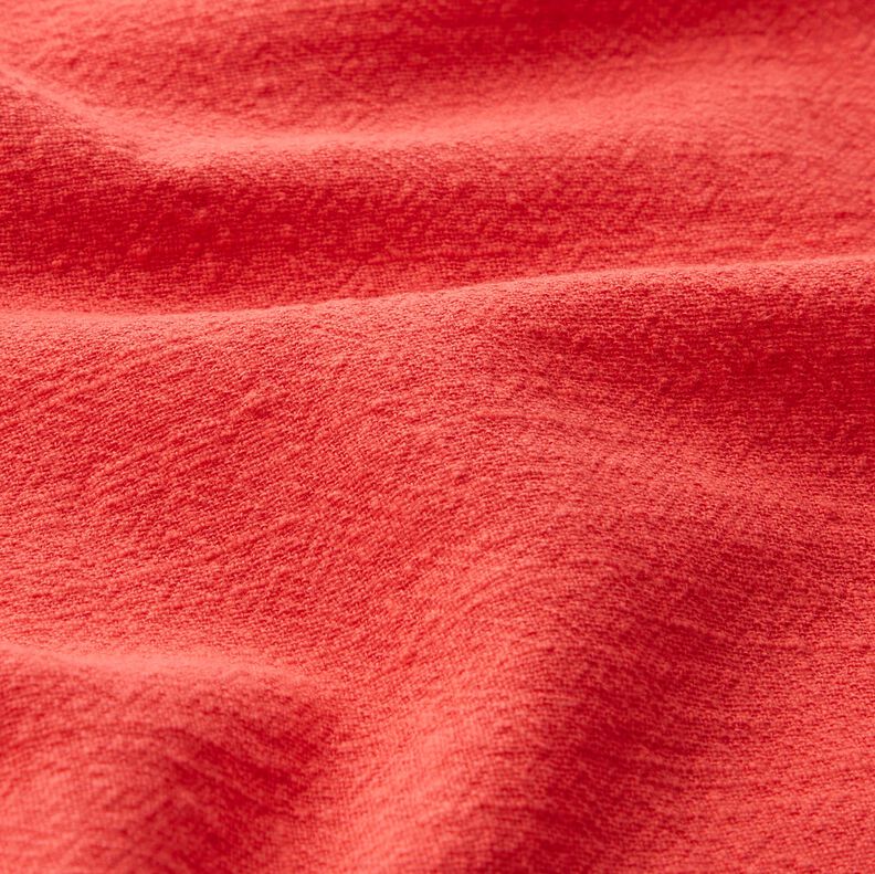 Linen look cotton fabric – coral,  image number 2