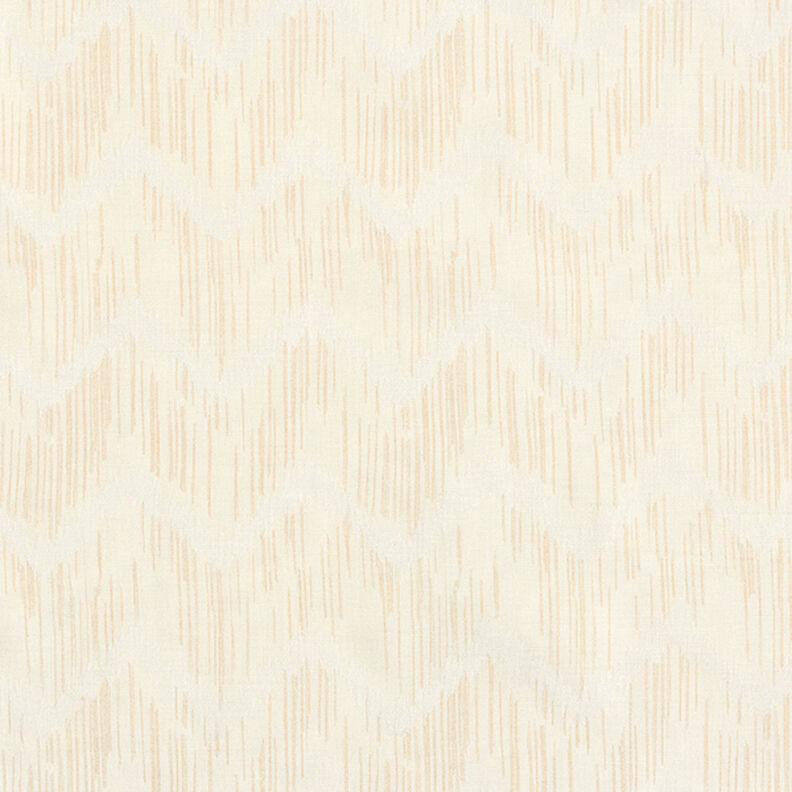 Viscose blend, zigzag – offwhite | Remnant 90cm,  image number 1