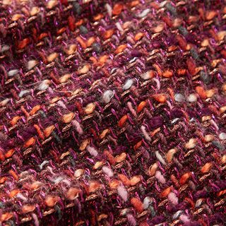 Lurex Pure New Wool Blend Bouclé – merlot, 