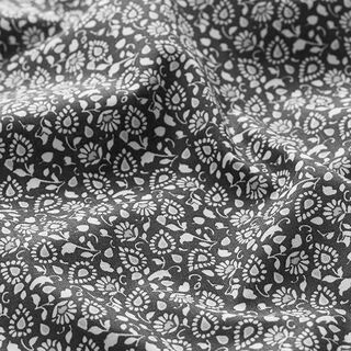 Cotton Cretonne Small Paisley – dark grey, 