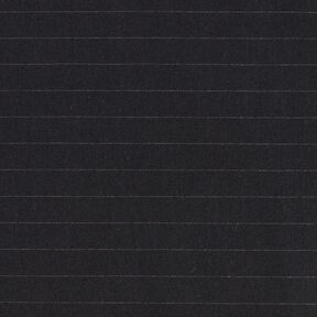 Horizontal pinstripes cotton fabric – black, 