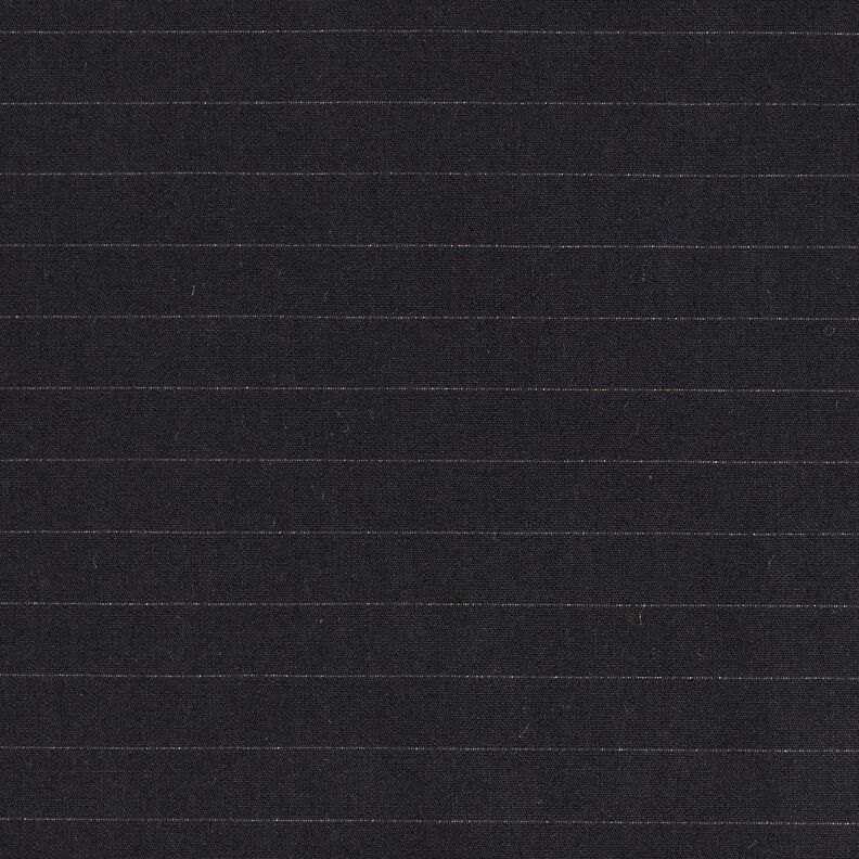 Horizontal pinstripes cotton fabric – black, image number 1