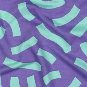 French terry Playful | Nerida Hansen – lilac/light turquoise, 