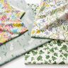 Decor Fabric Half Panama bunnies in a flower meadow – ivory/light pink,  thumbnail number 5