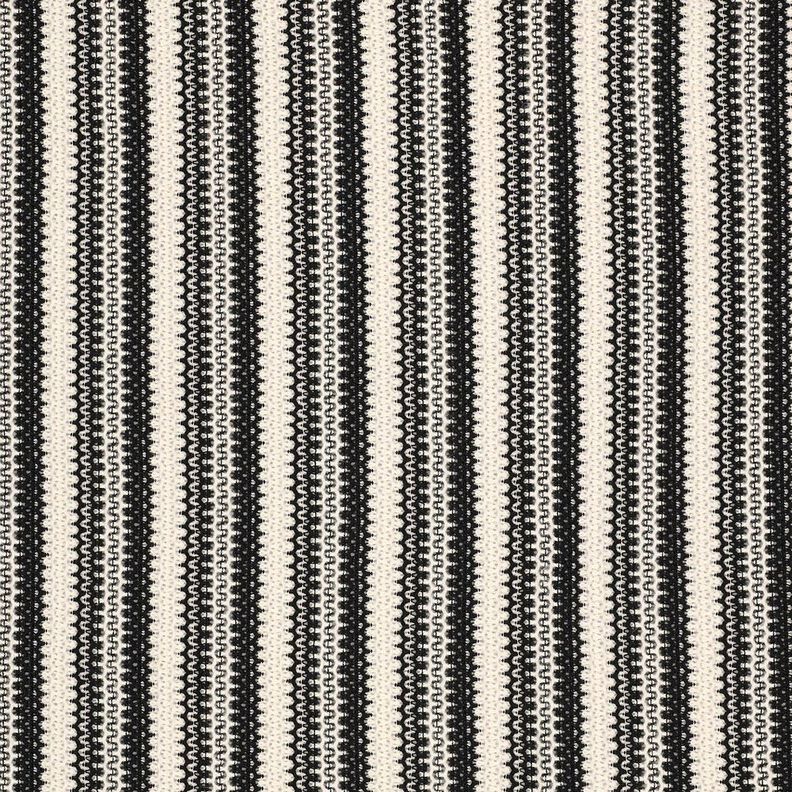 Knit Fabric Stripes| Poppy Fabrics – black/offwhite,  image number 1