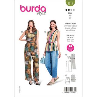 jumpsuit / blouse  | Burda 5914 | 34-44, 