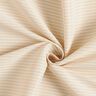Stretch fabric with horizontal stripes – beige,  thumbnail number 3
