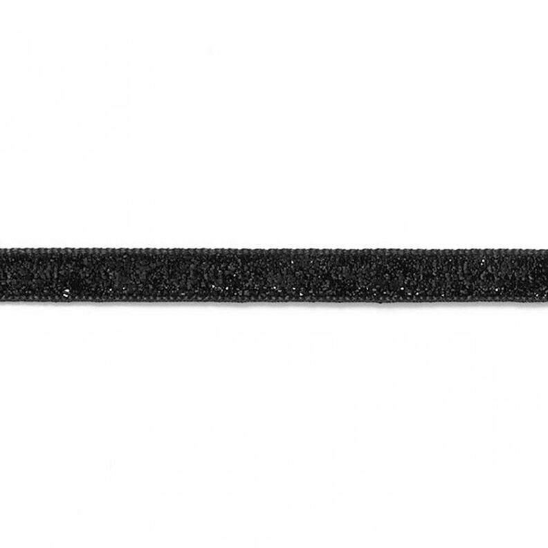 Velvet ribbon Metallic [10 mm] – black,  image number 2