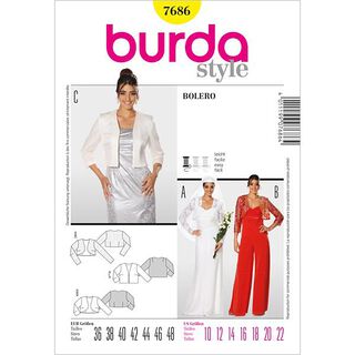Jacket / Bolero, Burda 7686, 