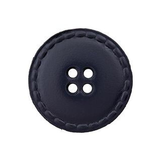 4-Hole Leather Button – royal blue, 